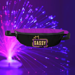Sassy Neon Glow Bauchtasche – Fester Charakter