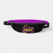 Sassy Neon Glow Bauchtasche – Fester Charakter (Vorderseite)