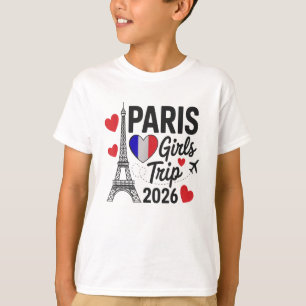 Sassy Paris Mädels-Trip 2026 Urlaub Kinder Treffen T-Shirt