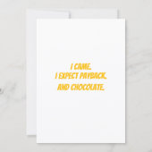 Sassy Penguin Easter Humor Karte (Rückseite)