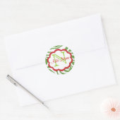 Sassy Personalisiert Weihnachtskleber Runder Aufkleber (Umschlag)