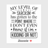 Sassy Personity Attitude Quote Sticker #8 (Blatt)