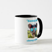 Sassy Pig Classic Vibes - Pig Quote Tasse (VorderseiteRechts)