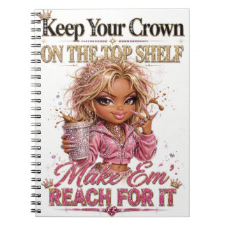 Sassy Pink Queen Brat Spiral Foto Notizbuch Notizblock