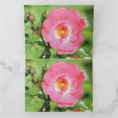Sassy Pink Rose Vielen Dank Dankeskarte (Innenseite)