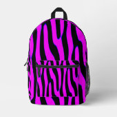 Sassy Pink Wild Animal Bedruckter Rucksack (Vorderseite)