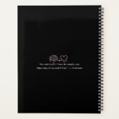 Sassy Pinkista Self Care Planner Planer (Rückseite)