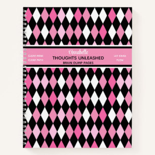 Sassy Pinkista Thoughts Unleashed SpiralNotebook Notizblock