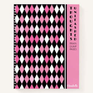 Sassy Pinkista Thoughts Unleashed SpiralNotebook Notizblock