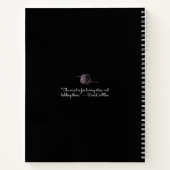 Sassy Pinkista Thoughts Unleashed SpiralNotebook Notizblock (Rückseite)