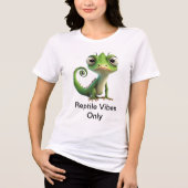 Sassy Pocket Lizard - Reptile Vibes nur Tri-Blend Shirt (Vorderseite)