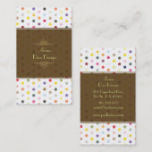 Sassy Polka dots BusinessCard Visitenkarte (Vorne/Hinten)