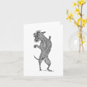Sassy Pup Card Karte (Gelbe Blume)