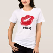 SASSY RED LIPS Tri-Blend SHIRT (Vorderseite)