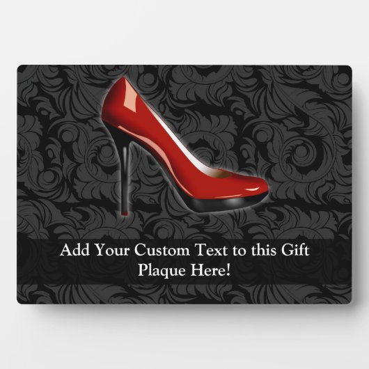 Sassy Red Shoe Fotoplatte (Vorderseite)