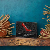 Sassy Red Shoe Fotoplatte (Seite)