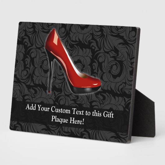 Sassy Red Shoe Fotoplatte (Seite)