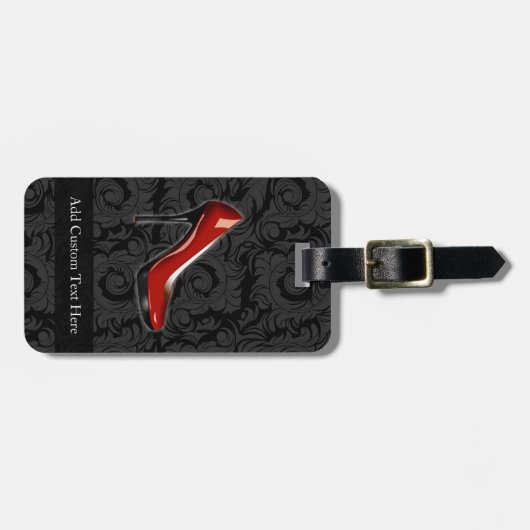 Sassy Red Shoe Gepäckanhänger (Vorderseite horizontal)