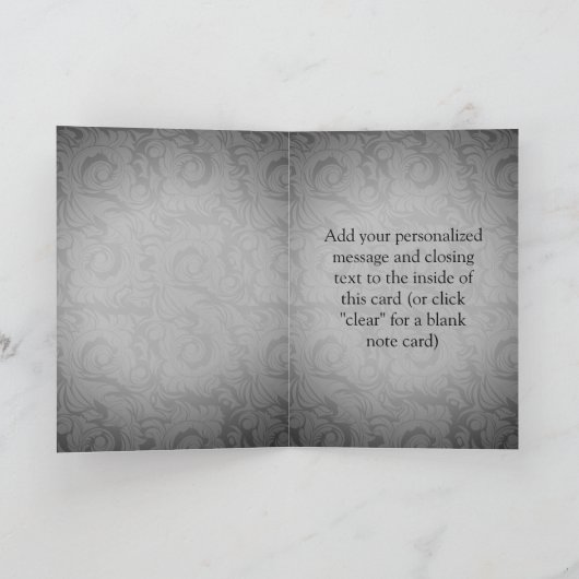 Sassy Red Shoe Karte (Innenseite)