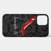 Sassy Red Shoe Ladys Elegant Case-Mate iPhone Hülle (Rückseite (Horizontal))
