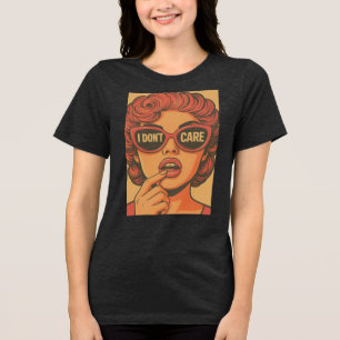 Sassy Retro Frau Sonnenbrille Zitat T-Shirt Tri-Blend Shirt