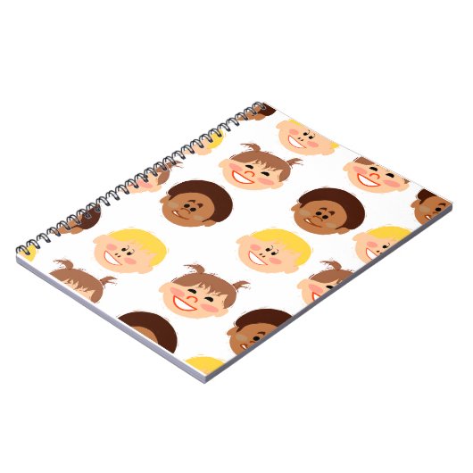 Sassy Retro Kiddie Cartoon Notizblock (Linke Seite)