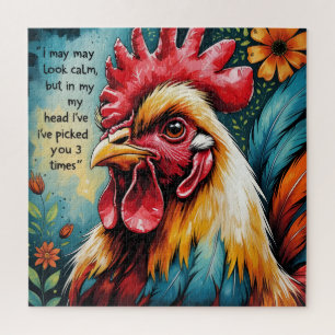 Sassy Rooster Gedanken Puzzle