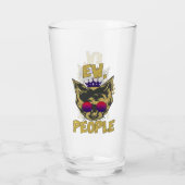 Sassy Royal Cat - "Ew. Leute" Funny Cat Lover Glas (Rückseite)