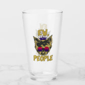 Sassy Royal Cat - "Ew. Leute" Funny Cat Lover Glas (Vorderseite)