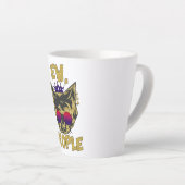 Sassy Royal Cat - "Ew. Leute" Funny Cat Lover Milchtasse (Rechte Ecke)