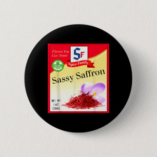 Sassy Safran-Gewürz-Gruppenkostüm Familie passend Button