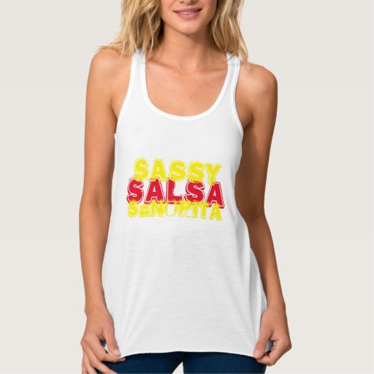 Sassy Salsa Senorita Tank Top (Vorderseite)