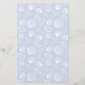 Sassy Seashell Pattern Briefpapier (Vorderseite)