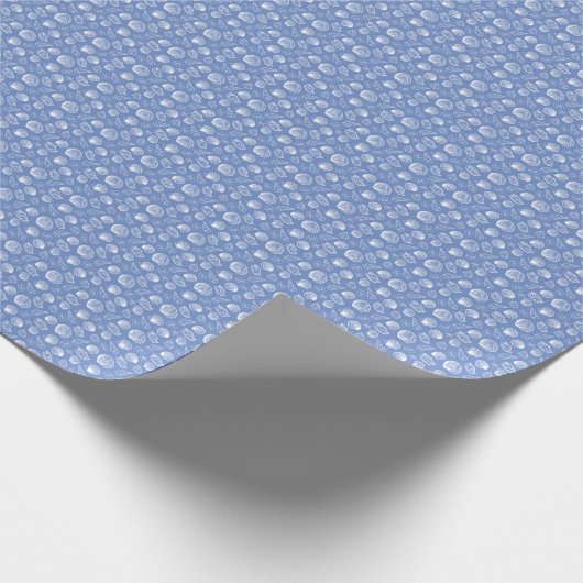 Sassy Seashell Pattern Geschenkpapier (Ecke)