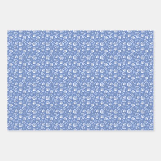 Sassy Seashell Pattern Geschenkpapier Set (Vorderseite 2)
