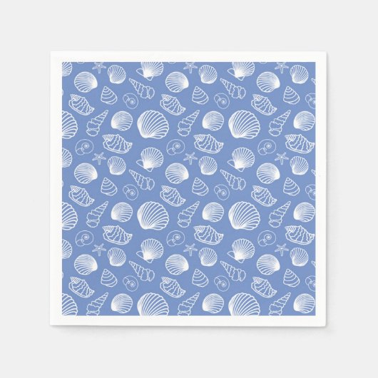 Sassy Seashell Pattern Serviette (Vorderseite)
