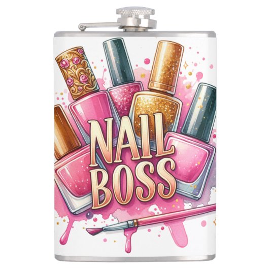 Sassy seit der Geburt sassy clevere Mund lustige A Flachmann (Vorderseite)