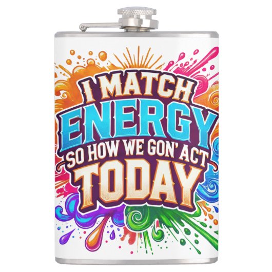 Sassy seit der Geburt sassy clevere Mund lustige A Flachmann (Vorderseite)