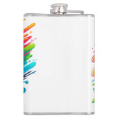 Sassy seit der Geburt sassy clevere Mund lustige A Flachmann (Rückseite)