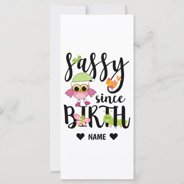 Sassy seit Geburt (Vorderseite)