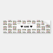 Sassy seit Geburt Autoaufkleber (Vorne)