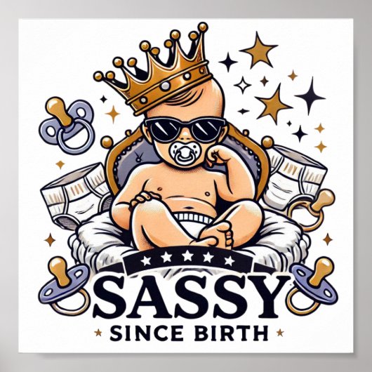 Sassy Seit Geburt Digital Download - Perfekte DTF Poster (Vorne)
