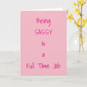 ***SASSY SEIT GEBURT*** GLÜCKLICHE GEBURTSKARTE KARTE (Gelbe Blume)