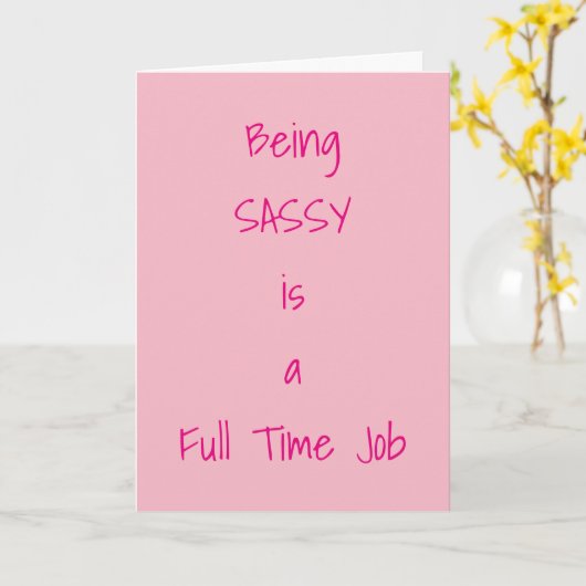 ***SASSY SEIT GEBURT*** GLÜCKLICHE GEBURTSKARTE KARTE (Gelbe Blume)