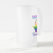 Sassy seit Geburt Mattglas Bierglas (VorderseiteRechts)