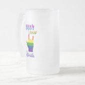 Sassy seit Geburt Mattglas Bierglas (Vorderseite Links)
