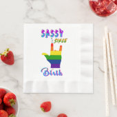 Sassy seit Geburt Serviette (Beispiel)