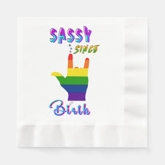Sassy seit Geburt Serviette (Vorderseite)