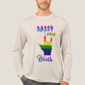 Sassy seit Geburt Tri-Blend Shirt (Vorderseite)