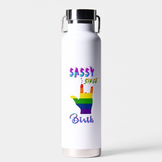 Sassy seit Geburt Trinkflasche (Vorne)